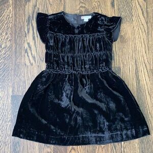 Crewcuts Black Velvet Kids Dress size 4